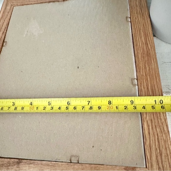 Vtg “Happy Times Make Timeless Memories” Cute Mouse Art Autumn Leaf Wood Framed - Picture 7 of 8